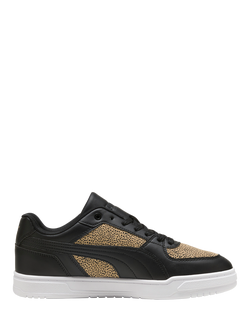 PUMA Caven III Lace Up Trainers, Black/White/Almond