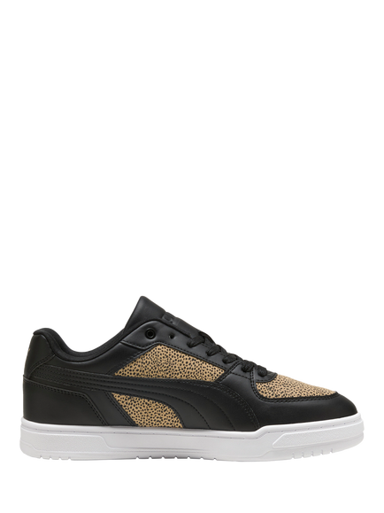 PUMA Caven III Lace Up Trainers, Black/White/Almond