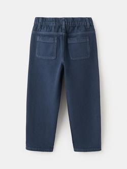 Mango Kids' Regular Denim Jeans, Navy - view 2, Navy