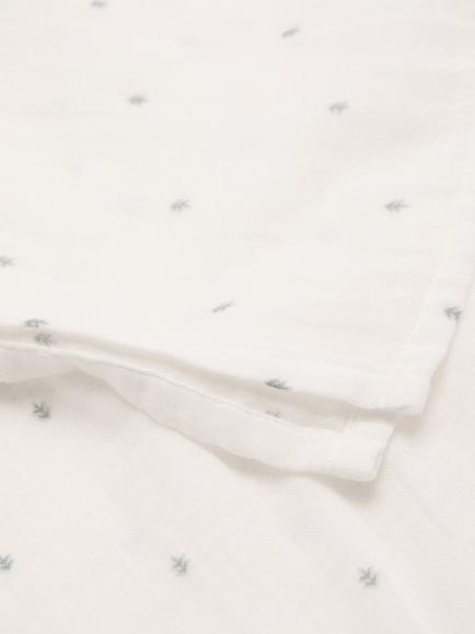 Mango Baby Printed Swaddle, Off White - view 2, Off White