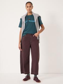 HUSH Just Wandering Graphic T-Shirt, Teal Blue - view 2, Teal Blue