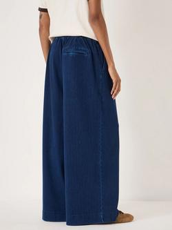 HUSH Taylor Jersey Denim Trousers, Indigo Blue - view 2, Indigo Blue