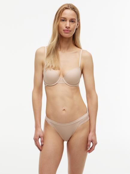 Tommy Hilfiger Lace Trim Underwired Balconette Bra, Pink Blush - view 2, Pink Blush