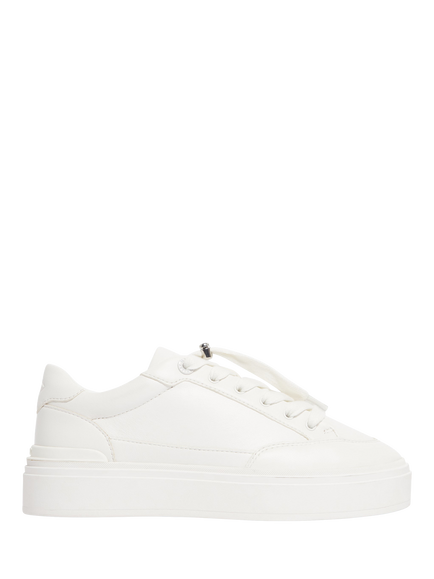 Mallet Lansbury TC Canvas Lace Up Trainers, White, White