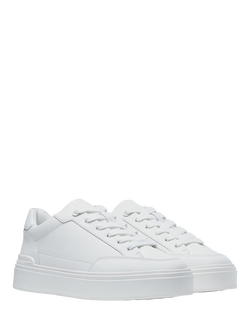 Mallet Lansbury Leather Lace Up Trainers - view 2, White