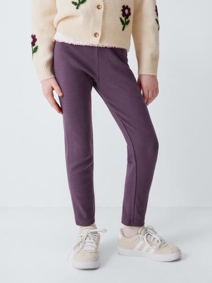John Lewis Kids' Ribbed Leggings, Pack of 3, Multi - view 2, Multi