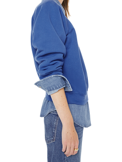 MOTHER The Concert Petal Logo Sweatshirt, Blue/Multi - view 2, Blue/Multi