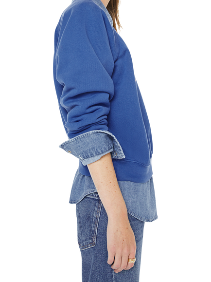 MOTHER The Concert Petal Logo Sweatshirt, Blue/Multi - view 2, Blue/Multi