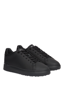 Mallet GRFTR Lite Leather Lace Up Trainers, Black - view 2, Black