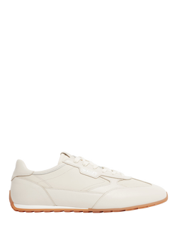 Mallet Penn White Gum Lace Up Trainers, White, White