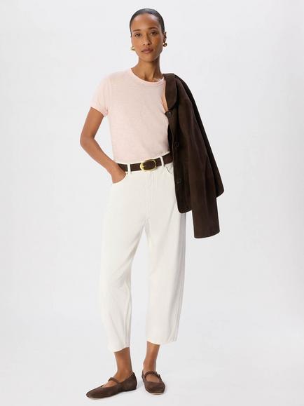 Whistles Emily Ultimate T-Shirt, Pale Pink - view 2, Pale Pink