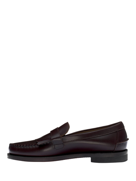 Sebago Ales Leather Loafers - view 2, Dark Brown