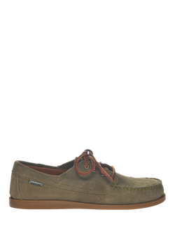 Sebago Askook Suede Boat Shoes, Green Military, Green Military