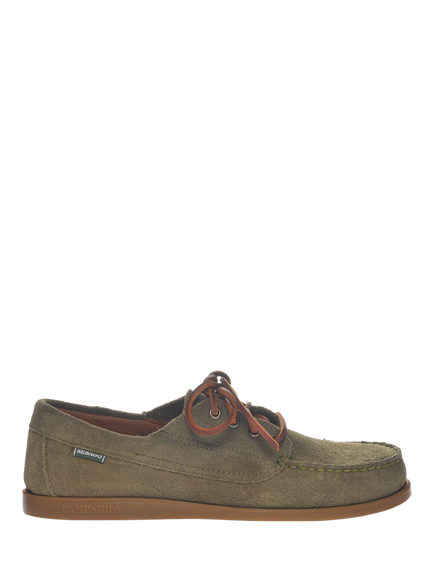 Sebago Askook Suede Boat Shoes, Green Military, Green Military