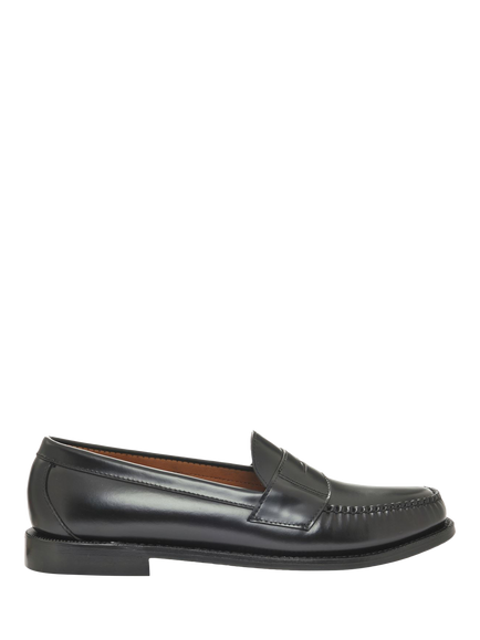 Sebago Cayman Leather Loafers, Black, Black