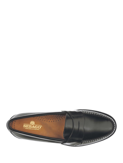 Sebago Cayman Leather Loafers, Black - view 2, Black