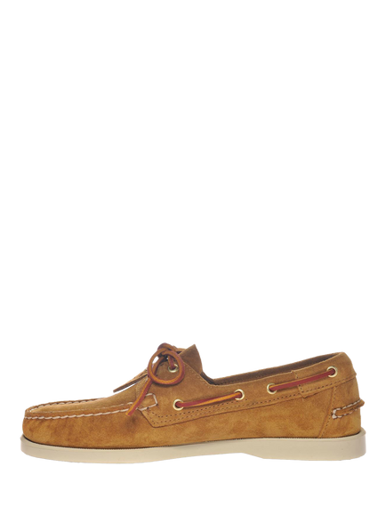 Sebago Portland Artisan Suede Boat Shoes - view 2, Curry