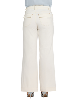 NYDJ Mia High Rise Palazzo Jeans, Rinse - view 2, Vintage White