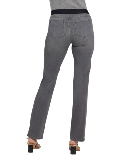 NYDJ Marilyn No Gapper Straight Jeans, Dusty Ash - view 2, Dusty Ash
