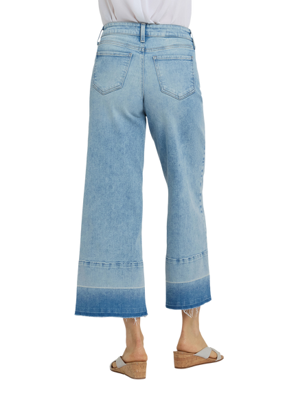 NYDJ Teresa Wide Leg Ankle Jeans in Re-New™ Denim, Oasis Sand - view 2, Oasis Sand
