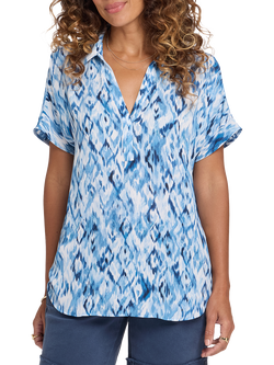 NYDJ Becky Visions Top, Blue Visions, Blue Visions