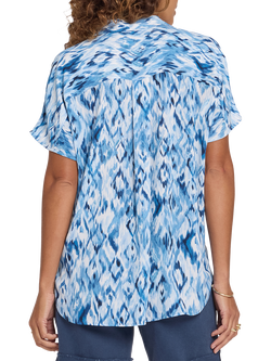 NYDJ Becky Visions Top, Blue Visions - view 2, Blue Visions