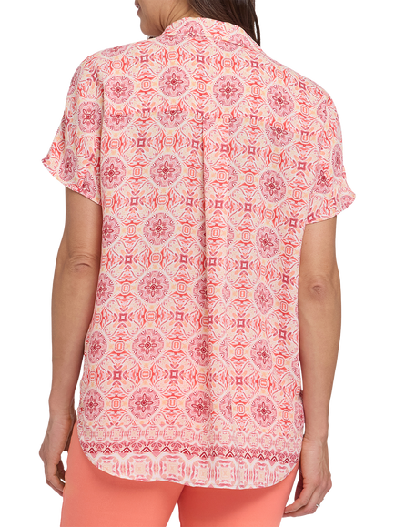 NYDJ Becky Paloma Short Sleeve Top, The Paloma - view 2, The Paloma