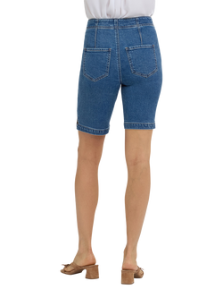 NYDJ Berkyn Relaxed Denim Shorts, Blue Paradise - view 2, Blue Paradise