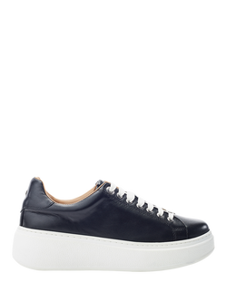 Moda in Pelle Cherrie Leather Trainers, Black
