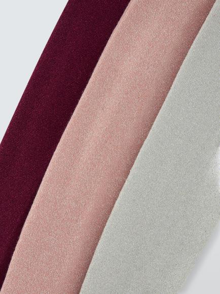 John Lewis Kids' Organic Cotton Rich Glitter Tights, Pack of 3, Multi - view 2, Multi