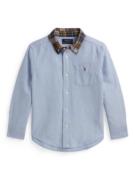 Polo Ralph Lauren Kids' Cotton Button-Down Collar Shirt, Multi, Multi