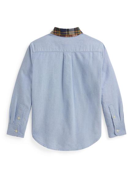 Polo Ralph Lauren Kids' Cotton Button-Down Collar Shirt, Multi - view 2, Multi