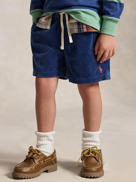 Ralph Lauren Kids' Polo Prepster Corduroy Shorts, Old Royal, Old Royal