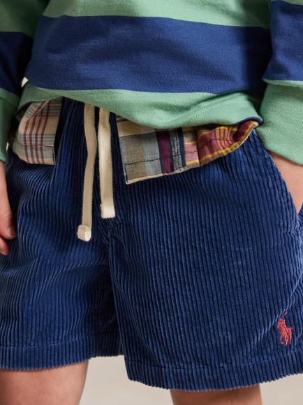 Ralph Lauren Kids' Polo Prepster Corduroy Shorts, Old Royal - view 2, Old Royal