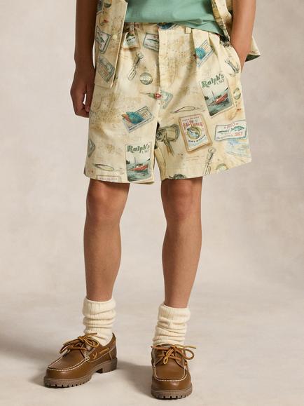 Ralph Lauren Kids' Woven Cotton Shorts, Multi, Multi