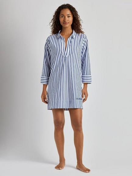Lauren Ralph Lauren Stripe Wide Cuff Kaftan, Seaside, Seaside