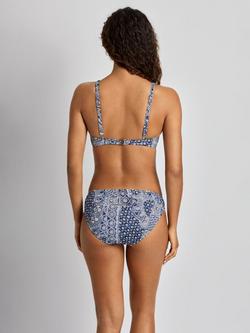 Lauren Ralph Lauren V-Neck Watercolour Tiles Bikini Top, Watercolour - view 2, Watercolour