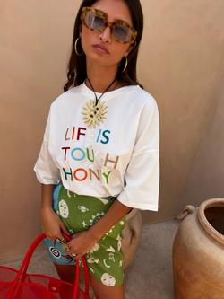 Never Fully Dressed Life Is Tough T-Shirt, White, White