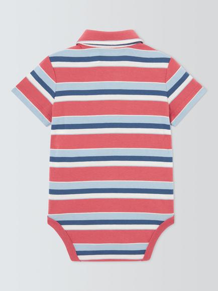 Ralph Lauren Baby Knitted Bodysuit, Red Multi - view 2, Red Mu