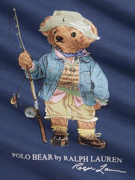 Ralph Lauren Baby Polo Bear T-Shirt and Shorts Set, Old Royal - view 2, Old Royal