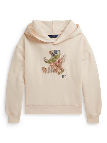 Polo Ralph Lauren Kids' Knit Pullover Hoodie, Beige, Beige