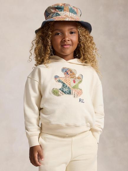 Polo Ralph Lauren Kids' Knit Pullover Hoodie, Beige, Beige