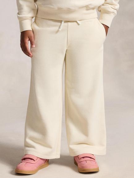 Ralph Lauren Cotton Blend Wide Leg Drawstring Trousers, Beige - view 2, Beige