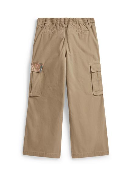 Ralph Lauren Kids' Cotton Patchwork Cargo Trousers, Guri - view 2, Guri