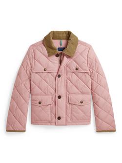 Polo Ralph Lauren Kids' Quilted Jacket, Pink, Pink