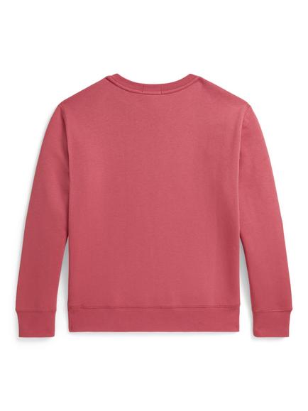 Polo Ralph Lauren Kids' Cotton Blend Bear Jumper, Red - view 2, Red