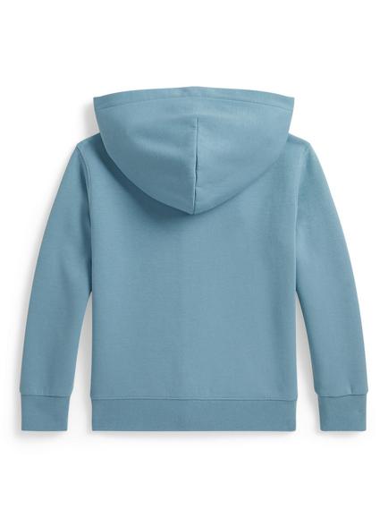 Polo Ralph Lauren Kids' Double-Knit Full-Zip Cotton Blend Hoodie - view 2, Cassidy Blue