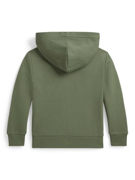 Polo Ralph Lauren Kids' Cotton Blend Hoodie, Green - view 2, Green