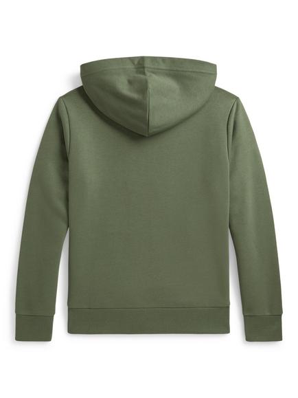 Polo Ralph Lauren Kids' Cotton Blend Hoodie, Green - view 2, Green