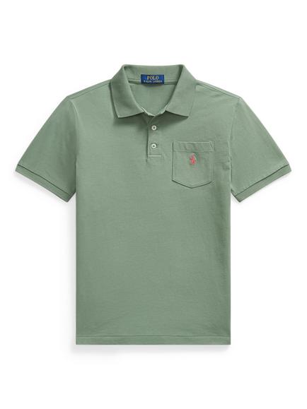 Polo Ralph Lauren Kids' Short Sleeve Polo Shirt, Khaki, Fatigue